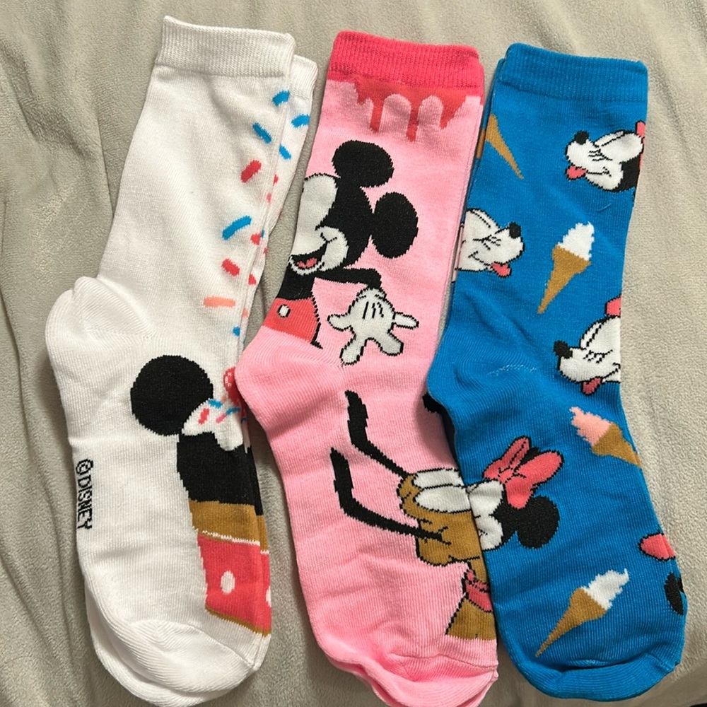 Disney Mickey and Minnie mouse socks